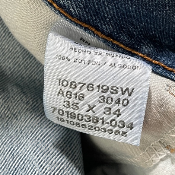 Wrangler Rustler | Men’s Medium Wash Straight-Leg Jeans | 100% Cotton | 35x34 - Picture 4 of 5